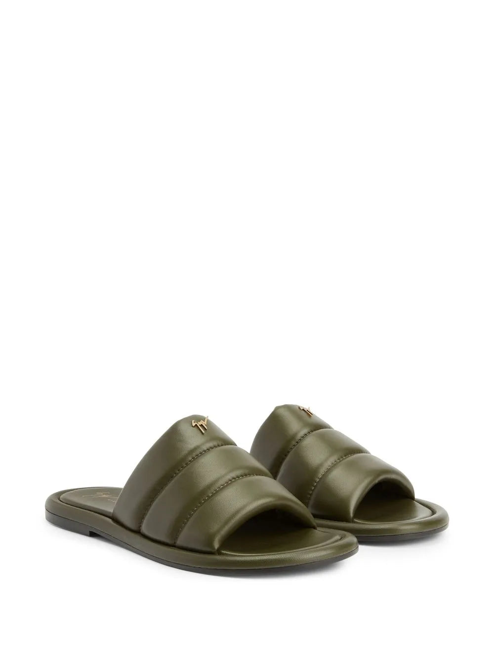 Giuseppe Zanotti padded-leather sliders
