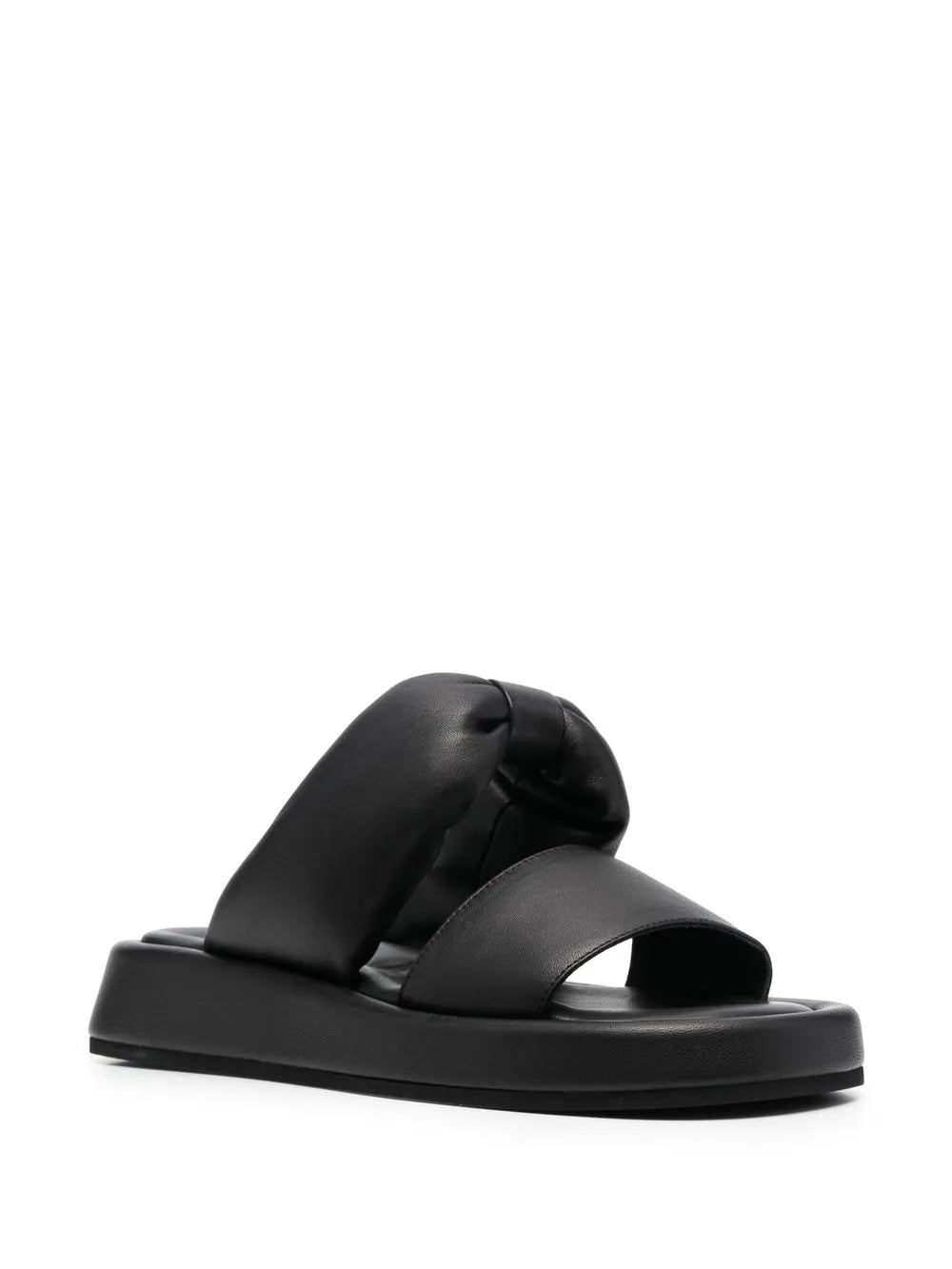 Nº21 padded leather slides