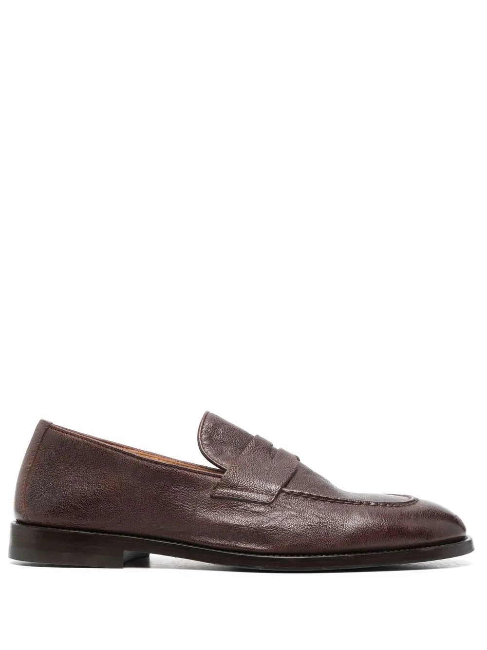 Brunello Cucinelli almond-toe flat-sole loafers