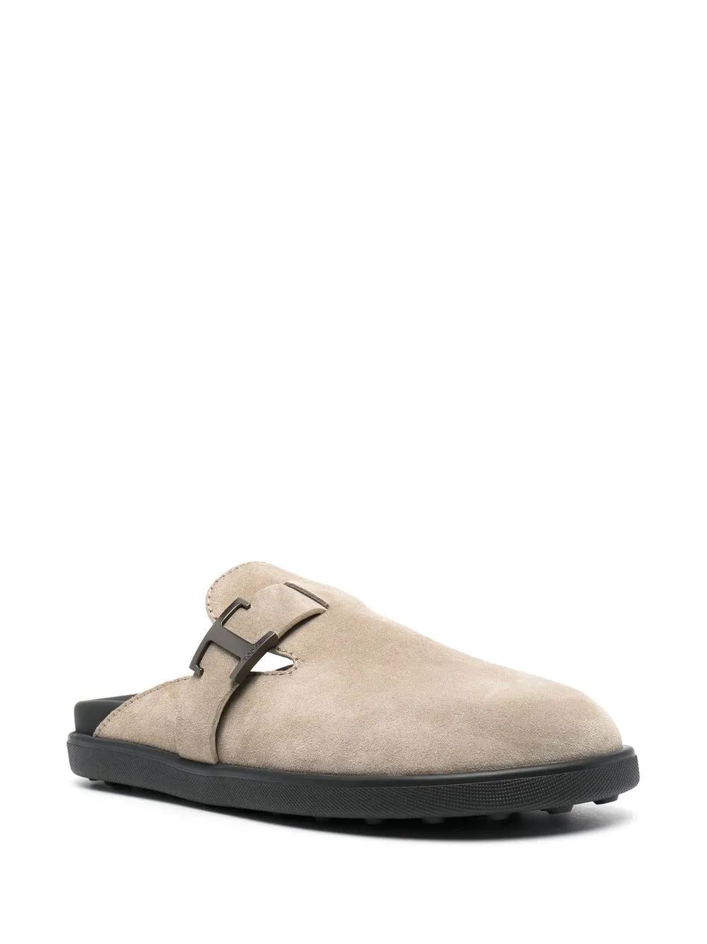 Tod's T Timeless suede slides