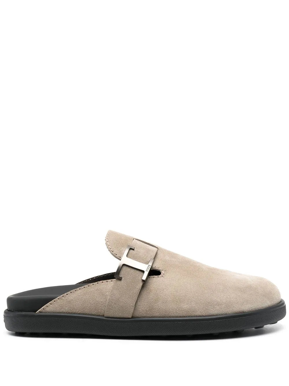 Tod's T Timeless suede slides