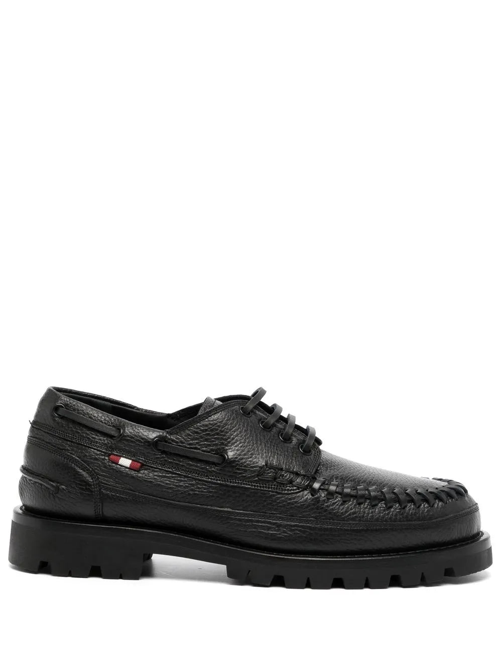 Bally leather ridged derby-shoes