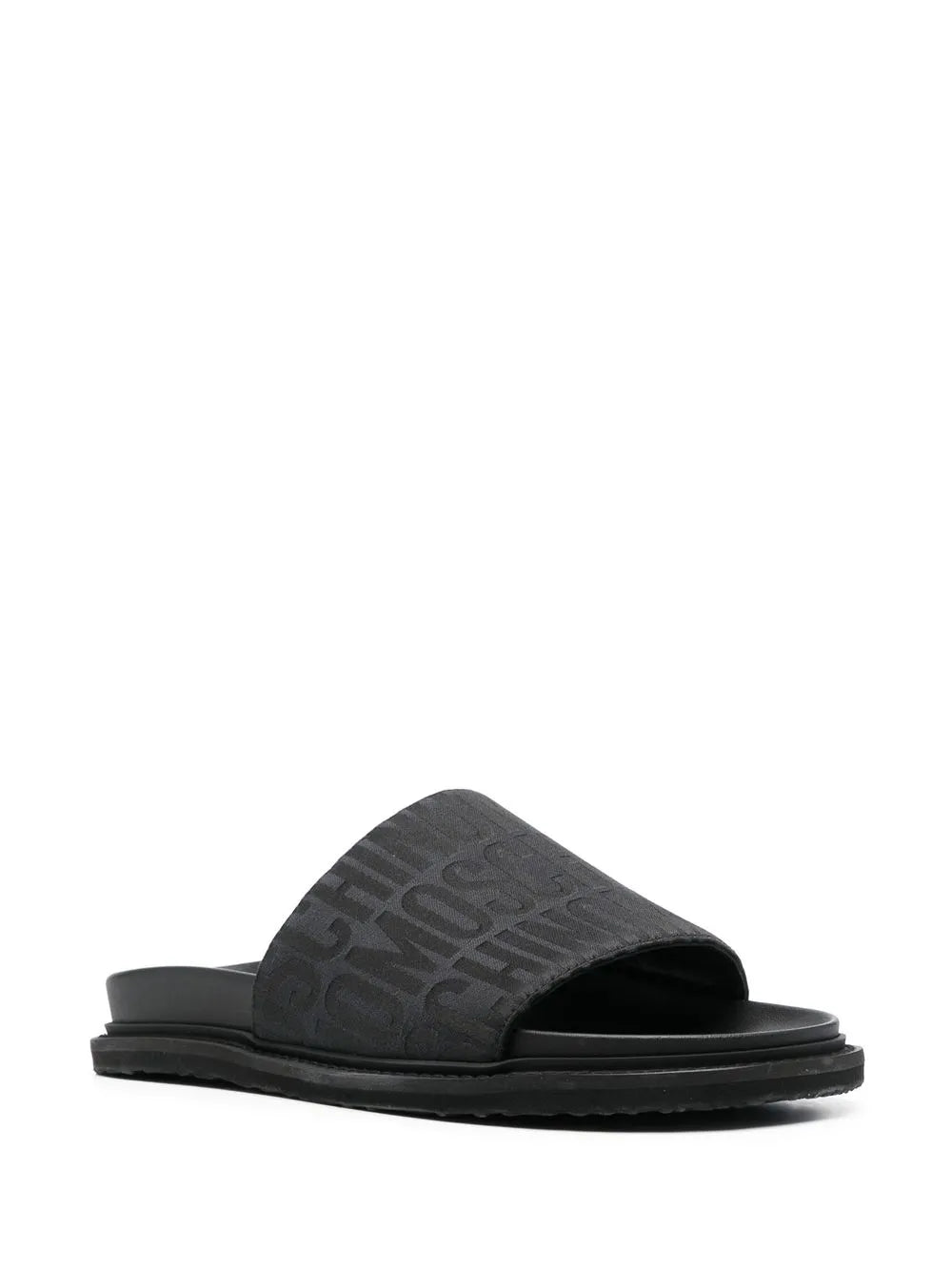 Moschino logo-print pool slides