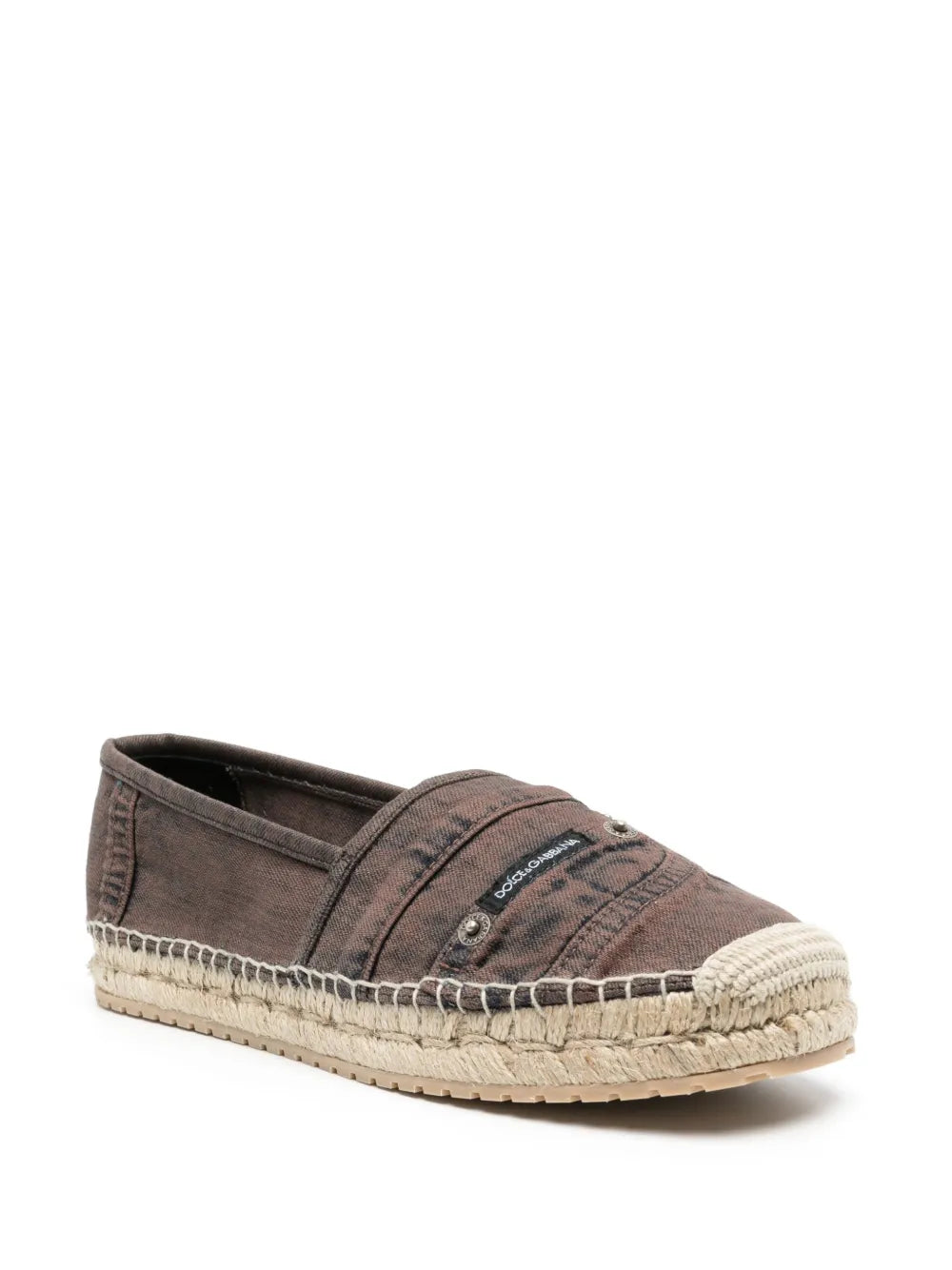 Dolce & Gabbana logo-patch denim espadrilles