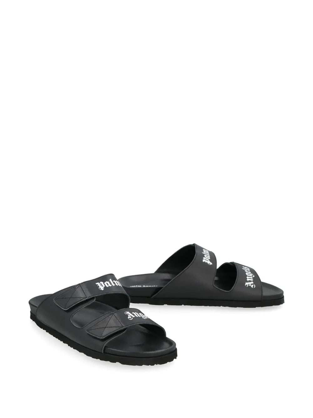 Palm Angels logo-print touch-strap slides