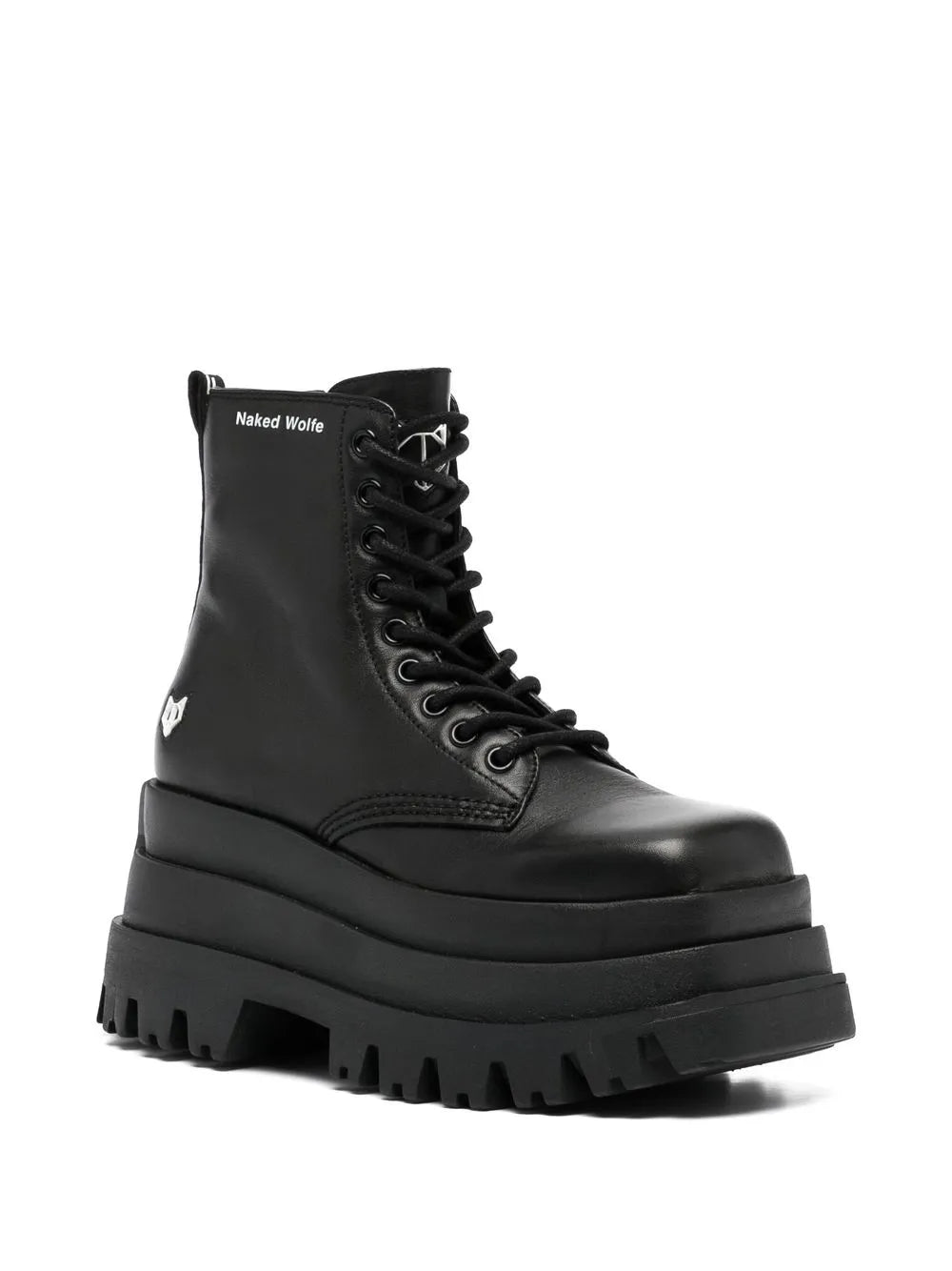 NAKED WOLFE Sloane leather stacked-sole boots