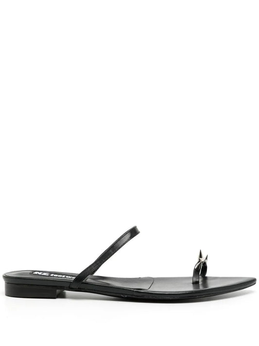 Natasha Zinko leather spike-stud sandals