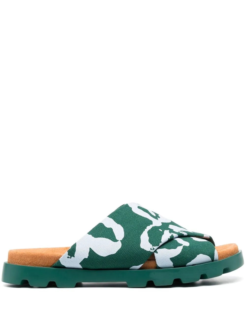 Camper Brutus printed cross-strap sandals