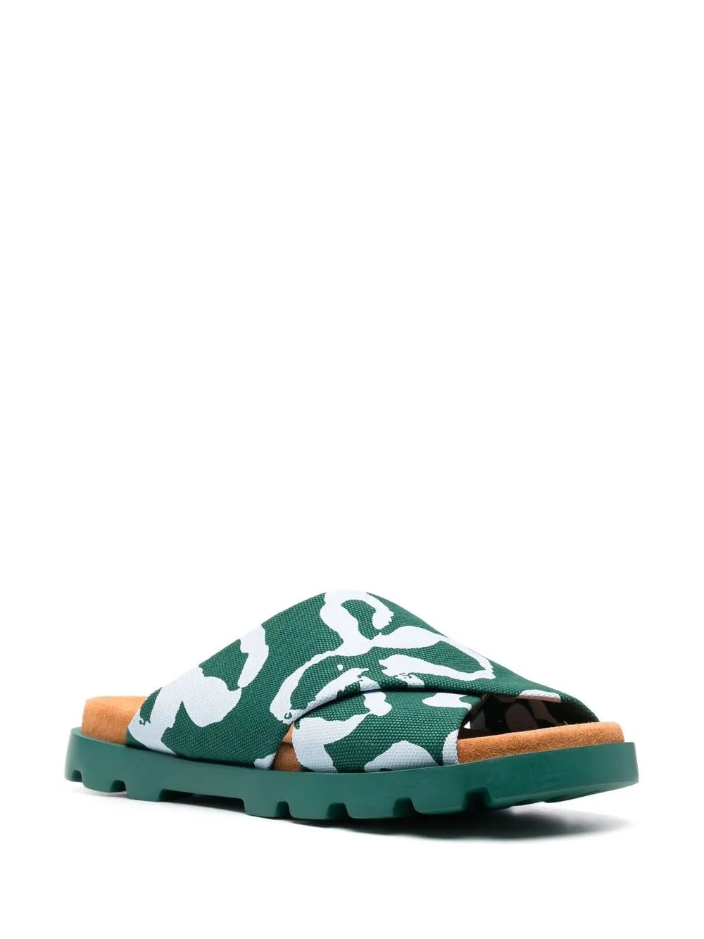 Camper Brutus printed cross-strap sandals