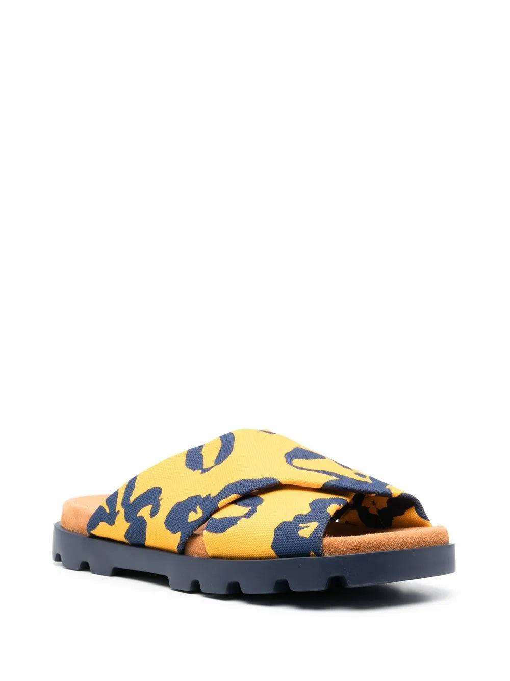 Camper Brutus printed crossover strap sandals