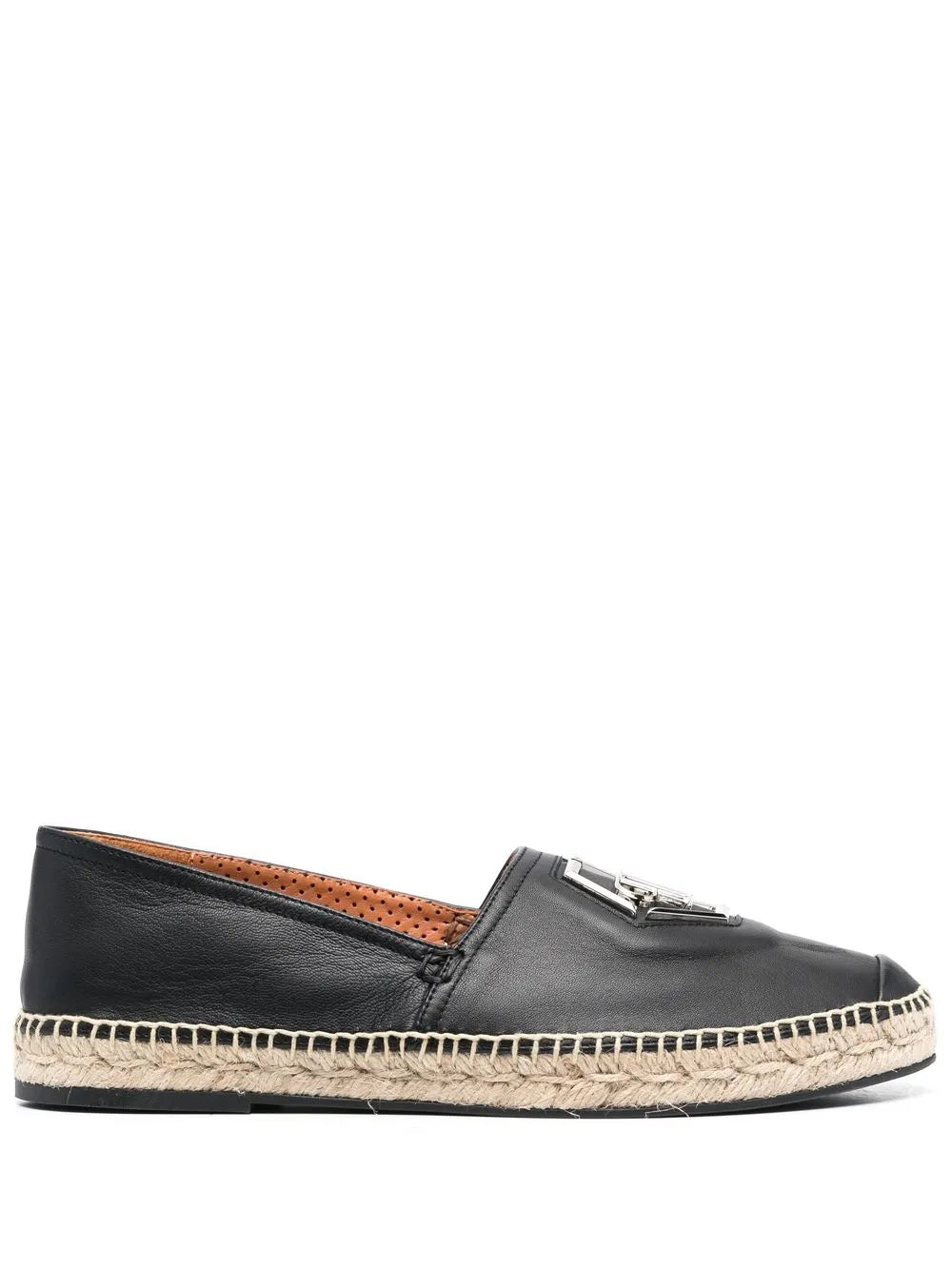Philipp Plein logo-plaque leather espadrilles