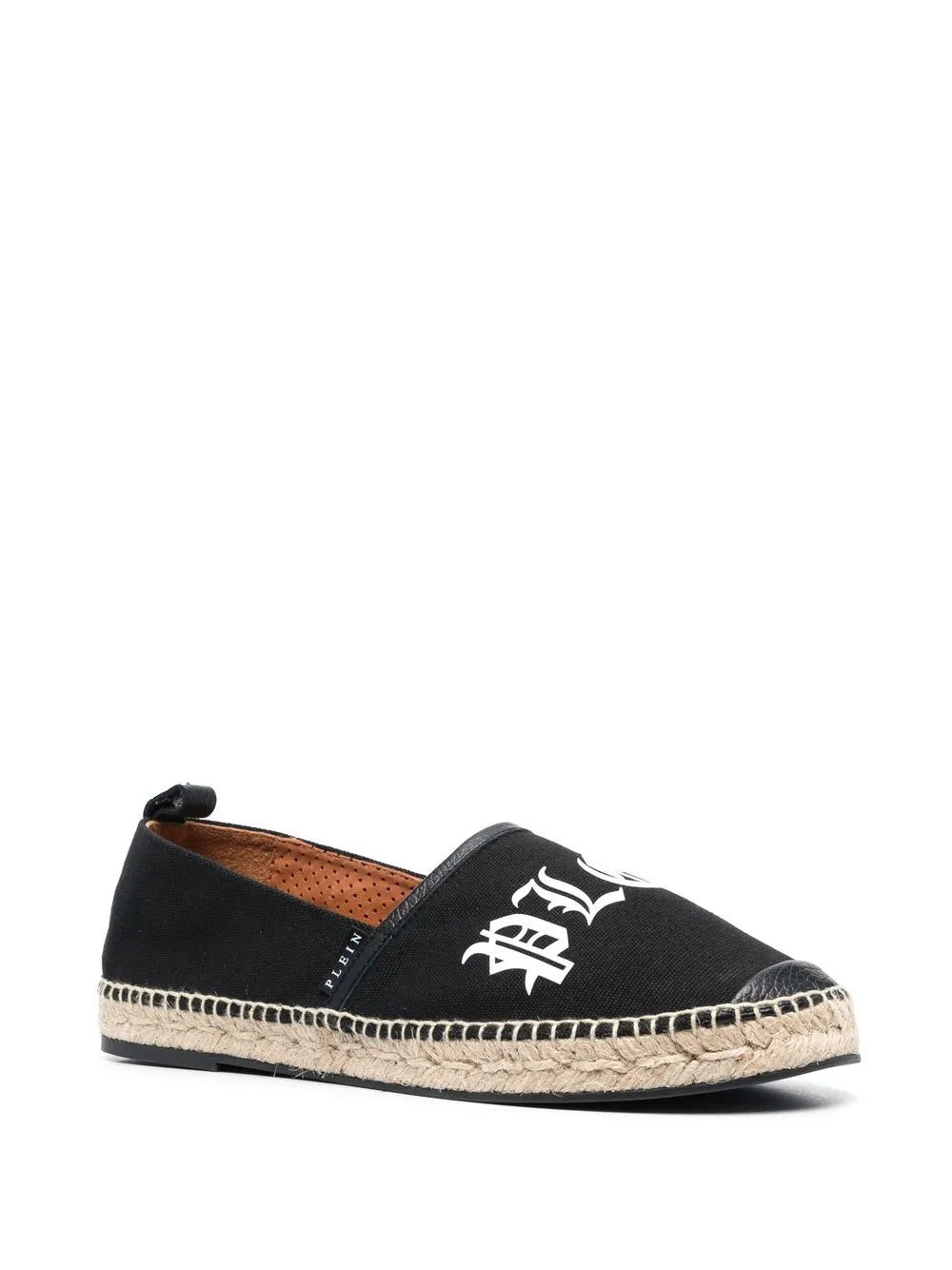 Philipp Plein logo-print canvas espadrilles