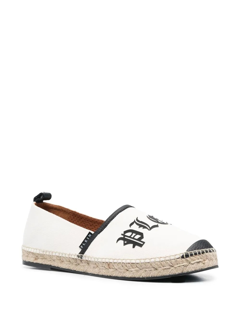 Philipp Plein logo-print canvas espadrilles