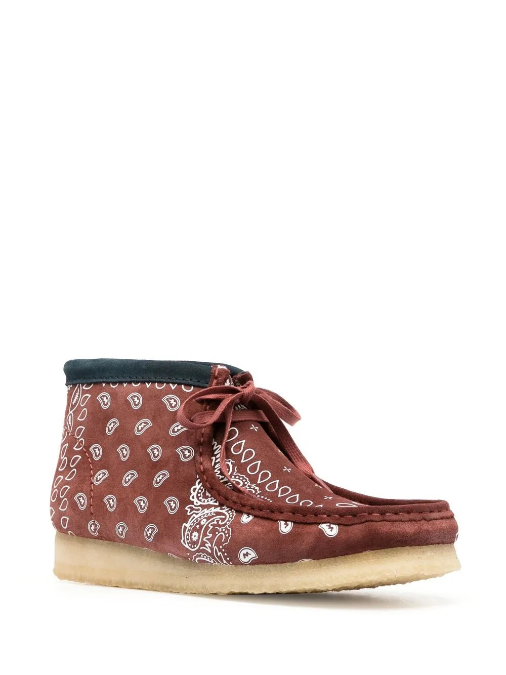 Clarks Originals paisley-print lace-up boots
