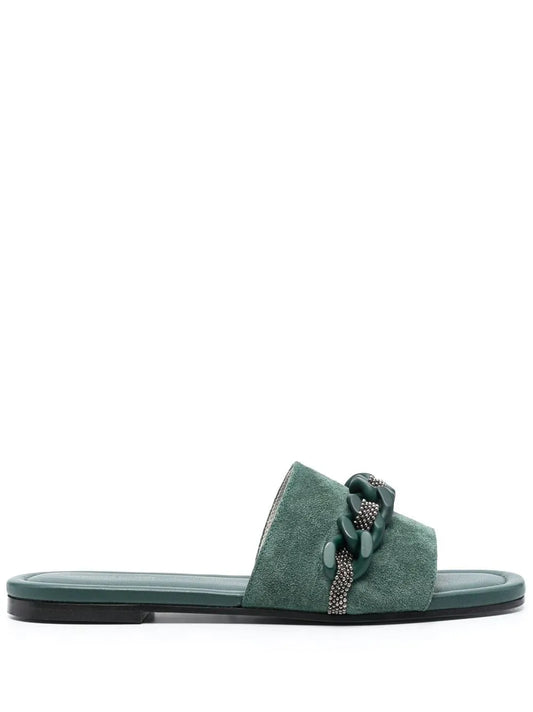 Fabiana Filippi 15mm open-toe suede slides