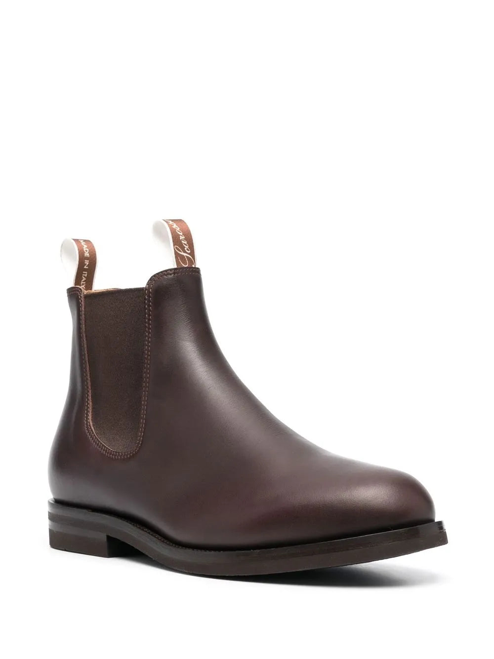 Scarosso William III leather Chelsea boots