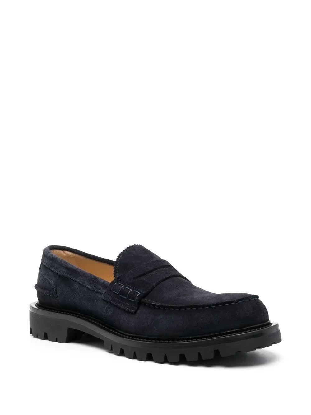 Scarosso chunky-soled suede loafers