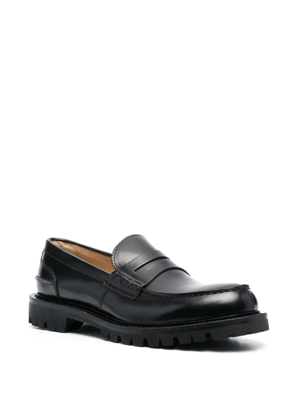 Scarosso chunky-soled leather loafers