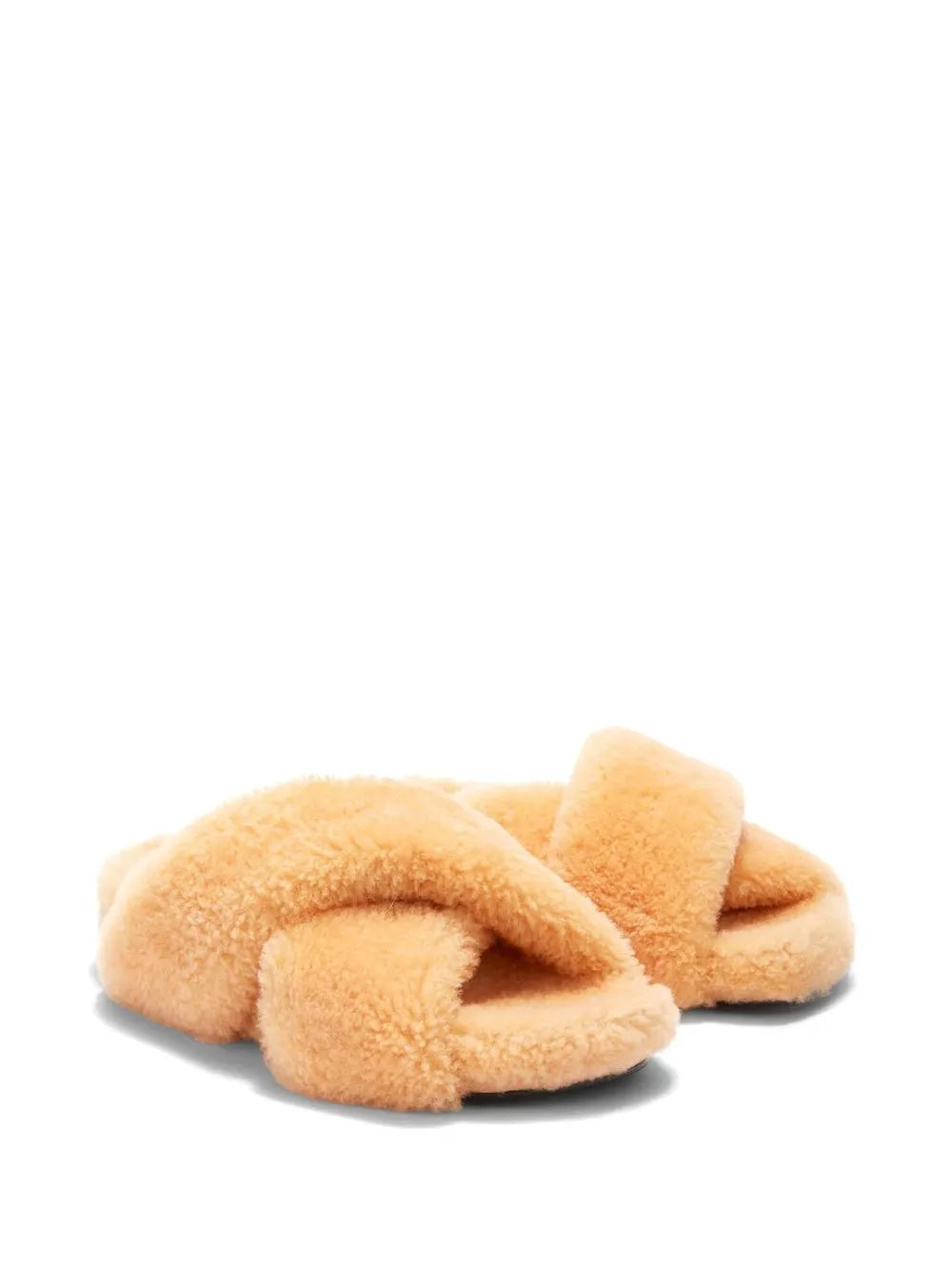 Jil Sander shearling crossover slides