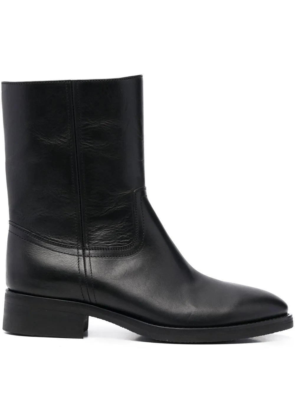 Maison Margiela almond-toe leather ankle boots