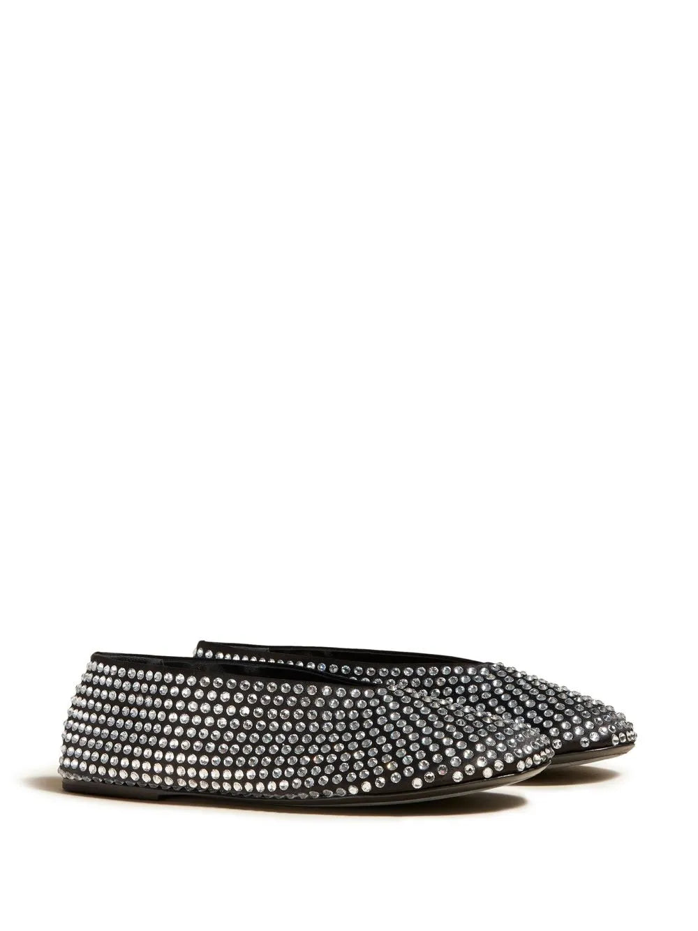 KHAITE The Marcy rhinestone ballerina shoes