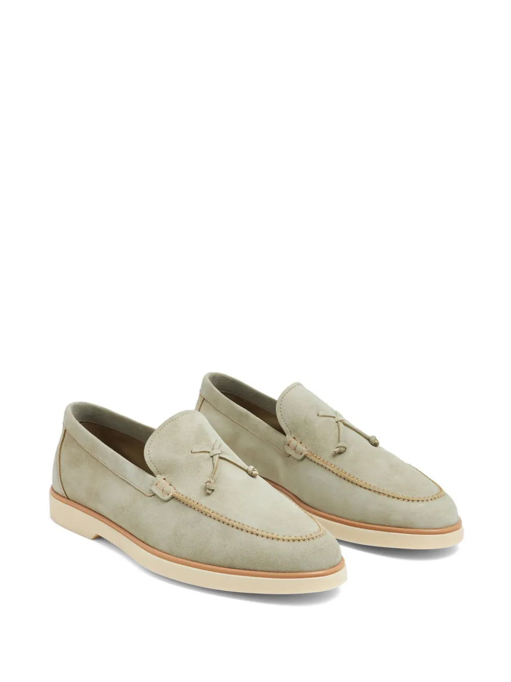 Magnanni almond-toe suede loafers