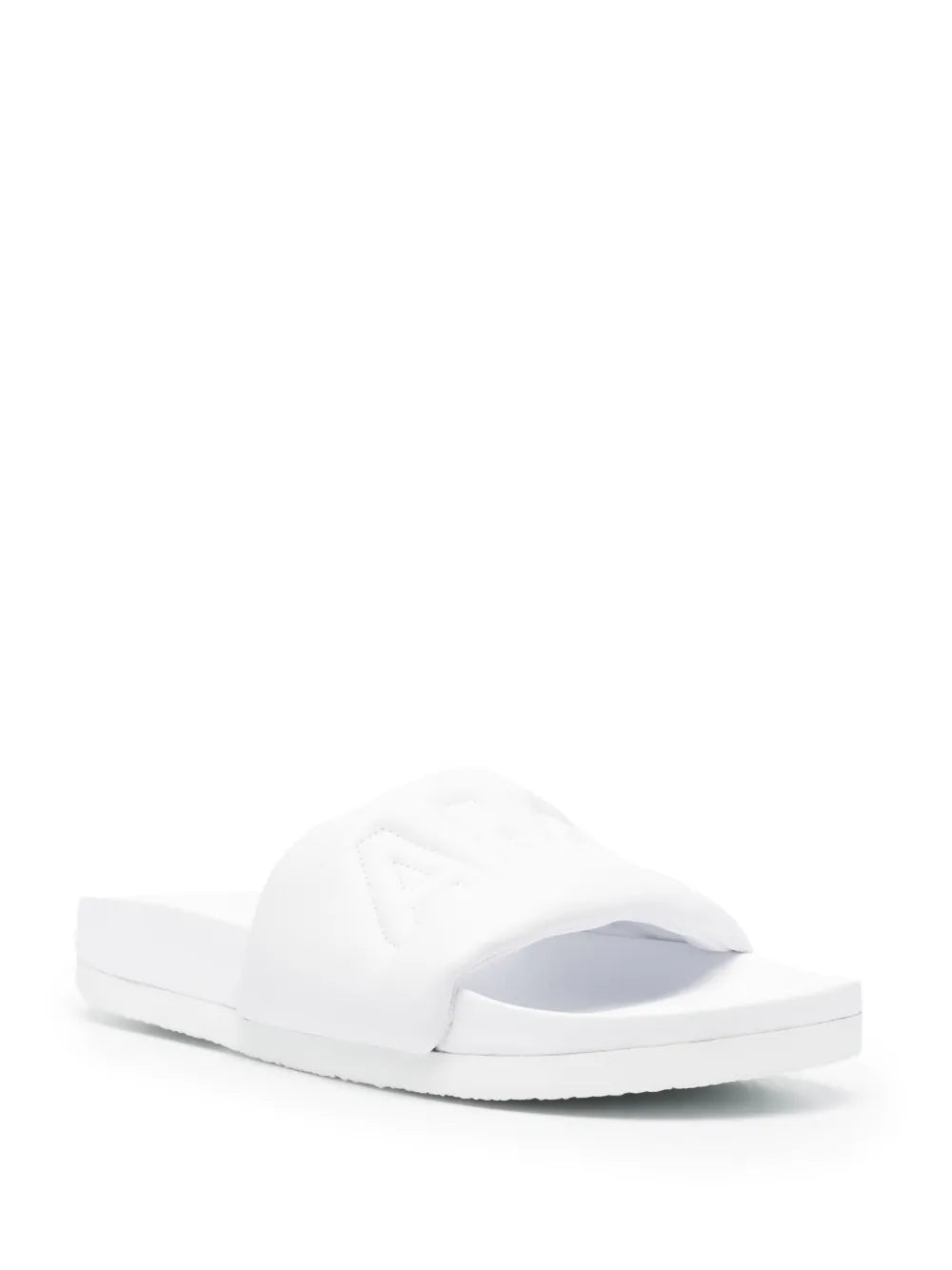 AMBUSH quilted-logo leather slides