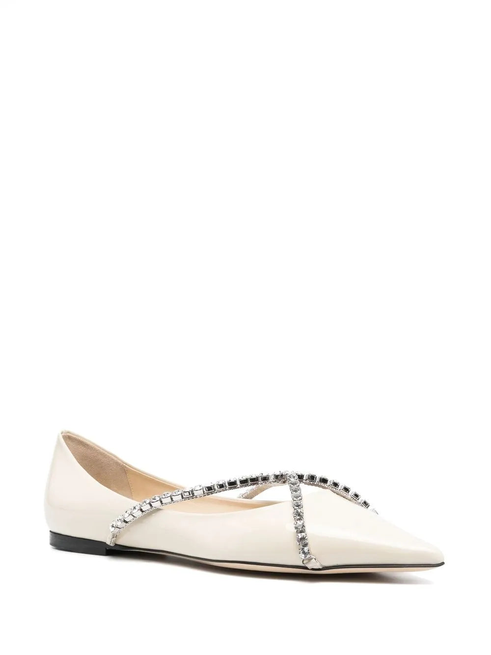Jimmy Choo Genevi crystal-chain ballerina shoes