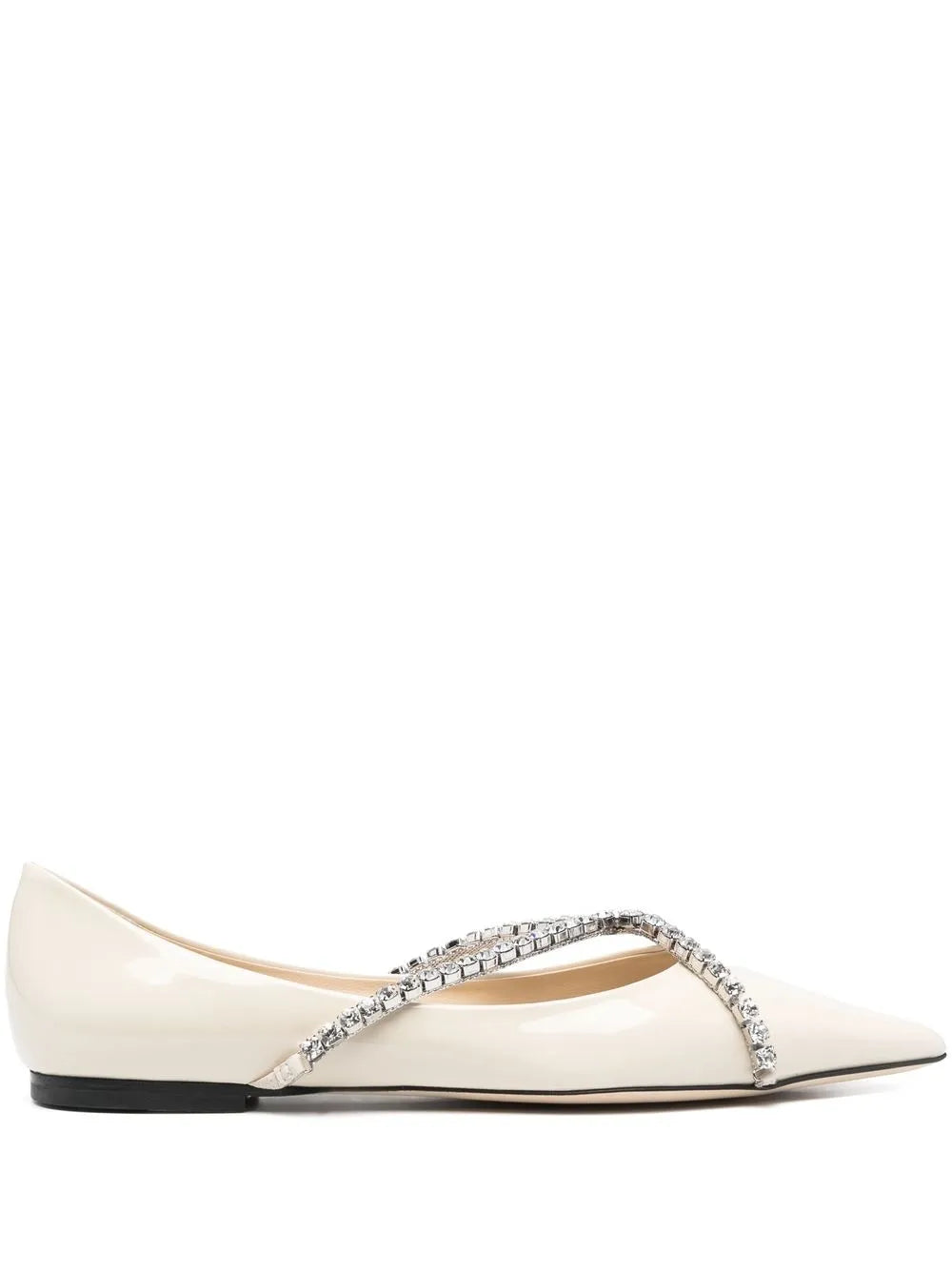Jimmy Choo Genevi crystal-chain ballerina shoes