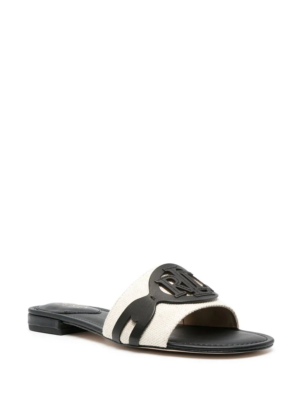 Lauren Ralph Lauren logo-appliqué flat slides