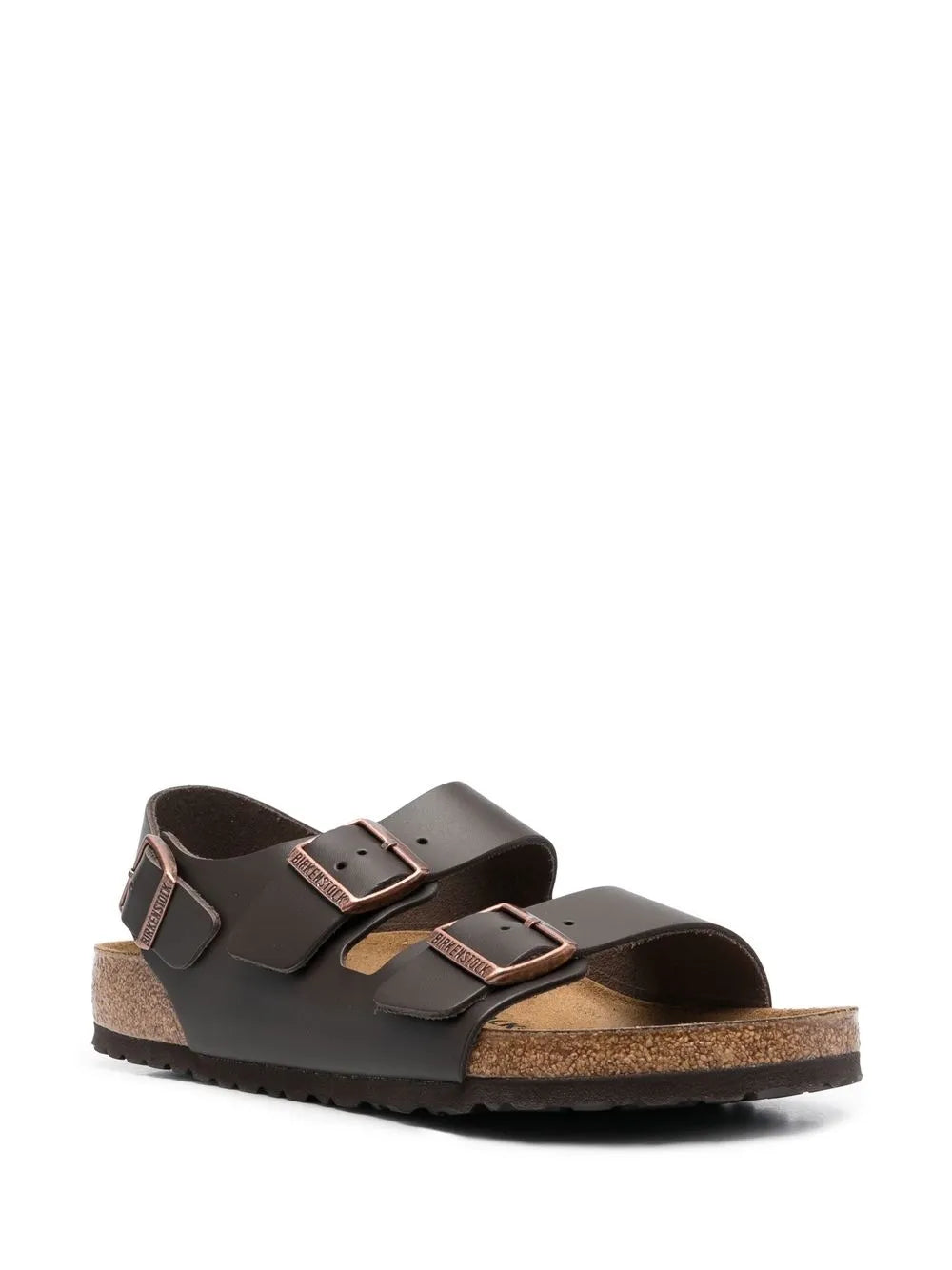 Birkenstock buckle-fastening leather sandals