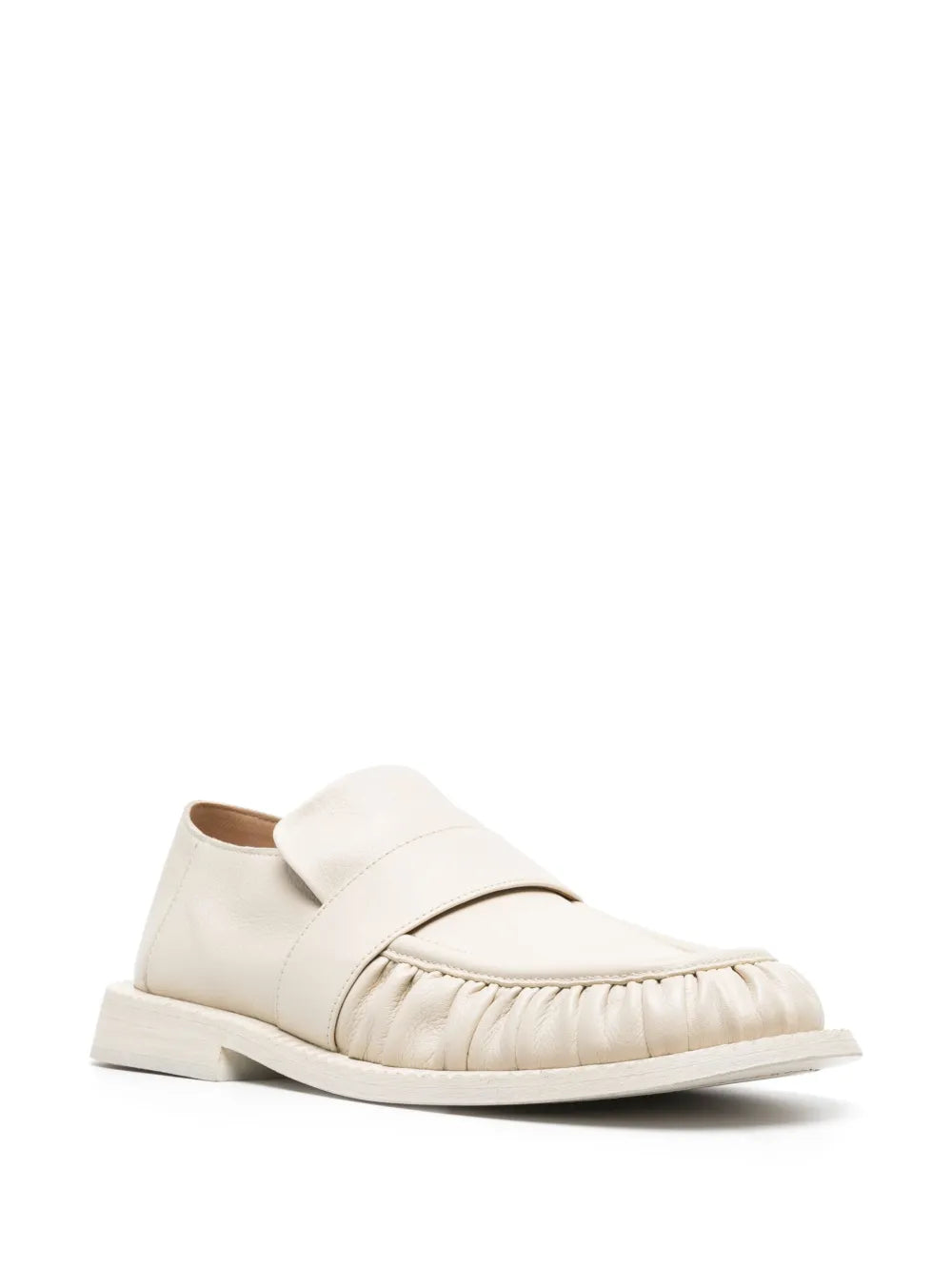 Marsèll round-toe ruched leather loafers