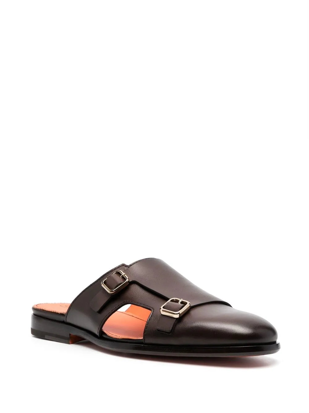 Santoni contrasting monk slippers