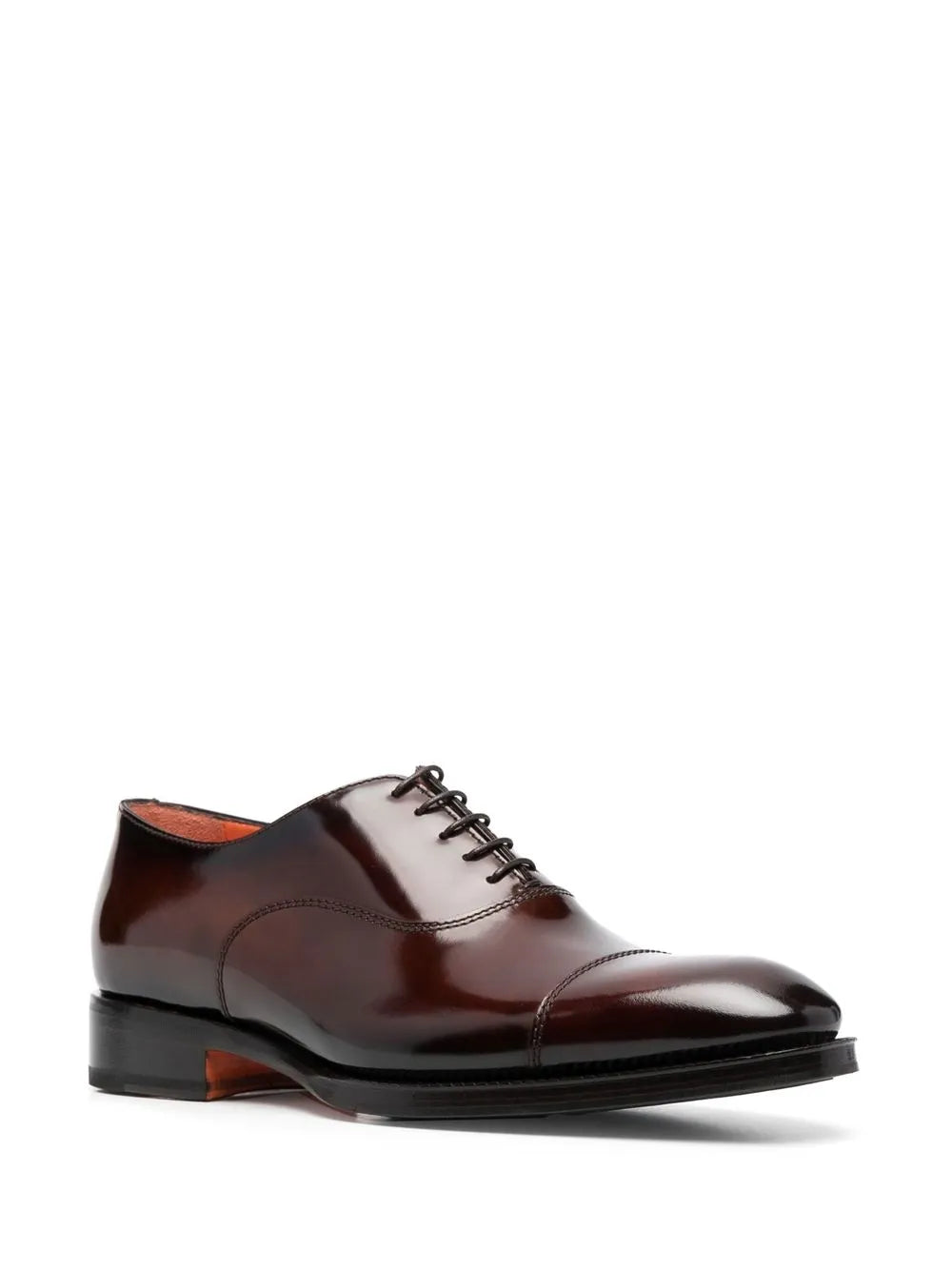 Santoni leather oxford shoes