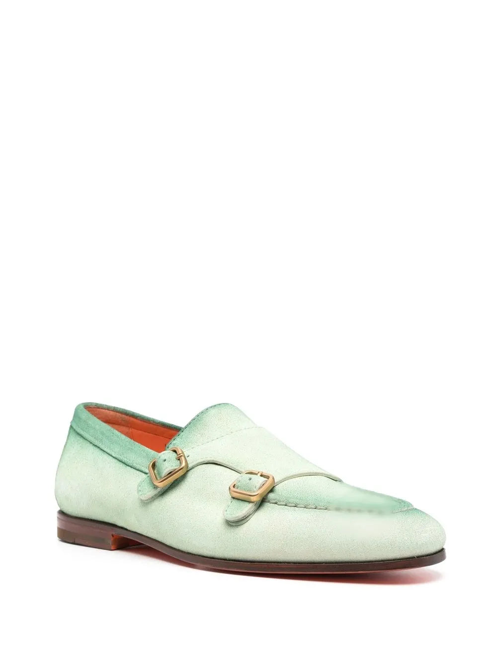 Santoni gradient-effect suede monk shoes