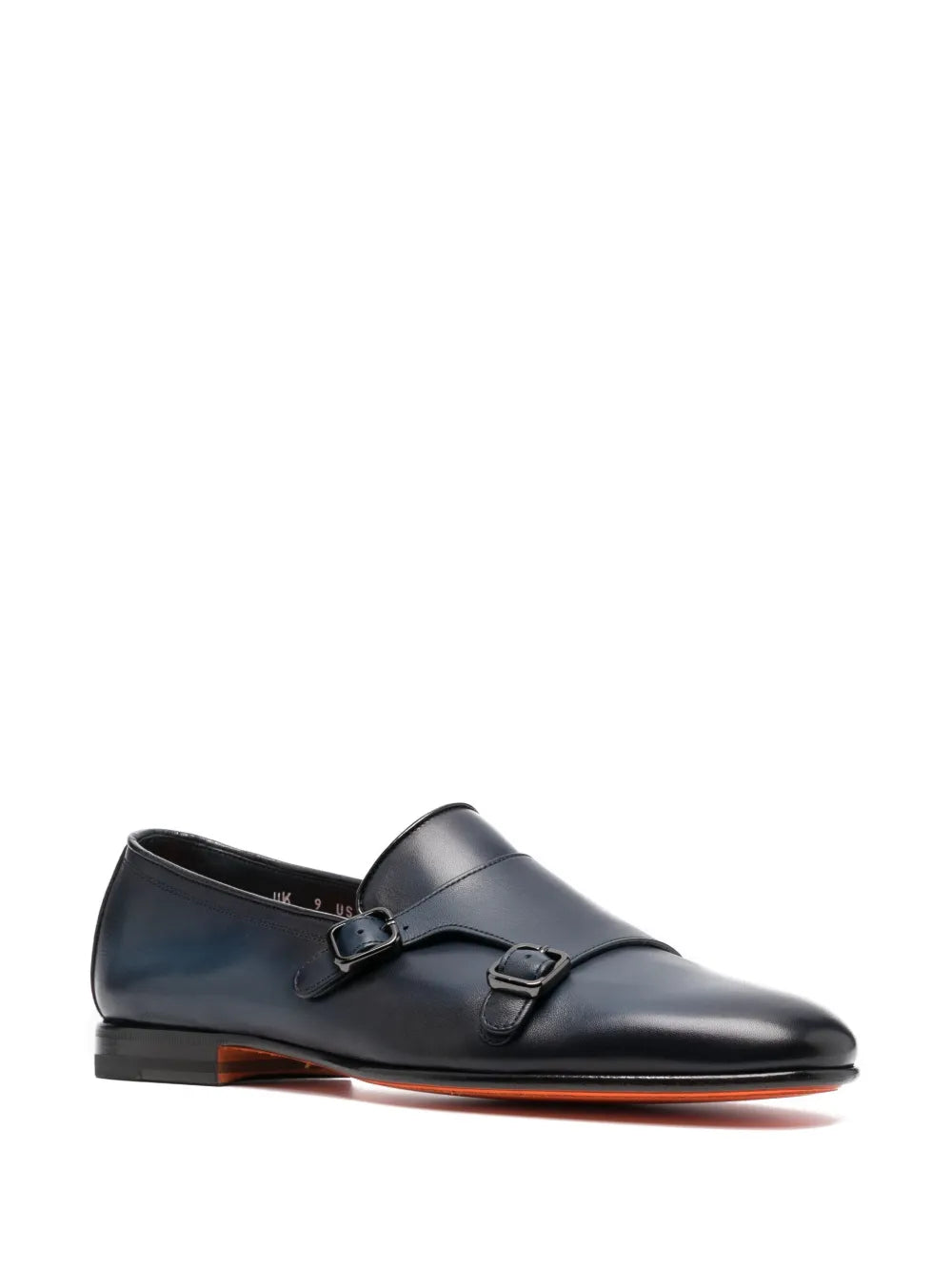 Santoni Dolorous leather monk shoes