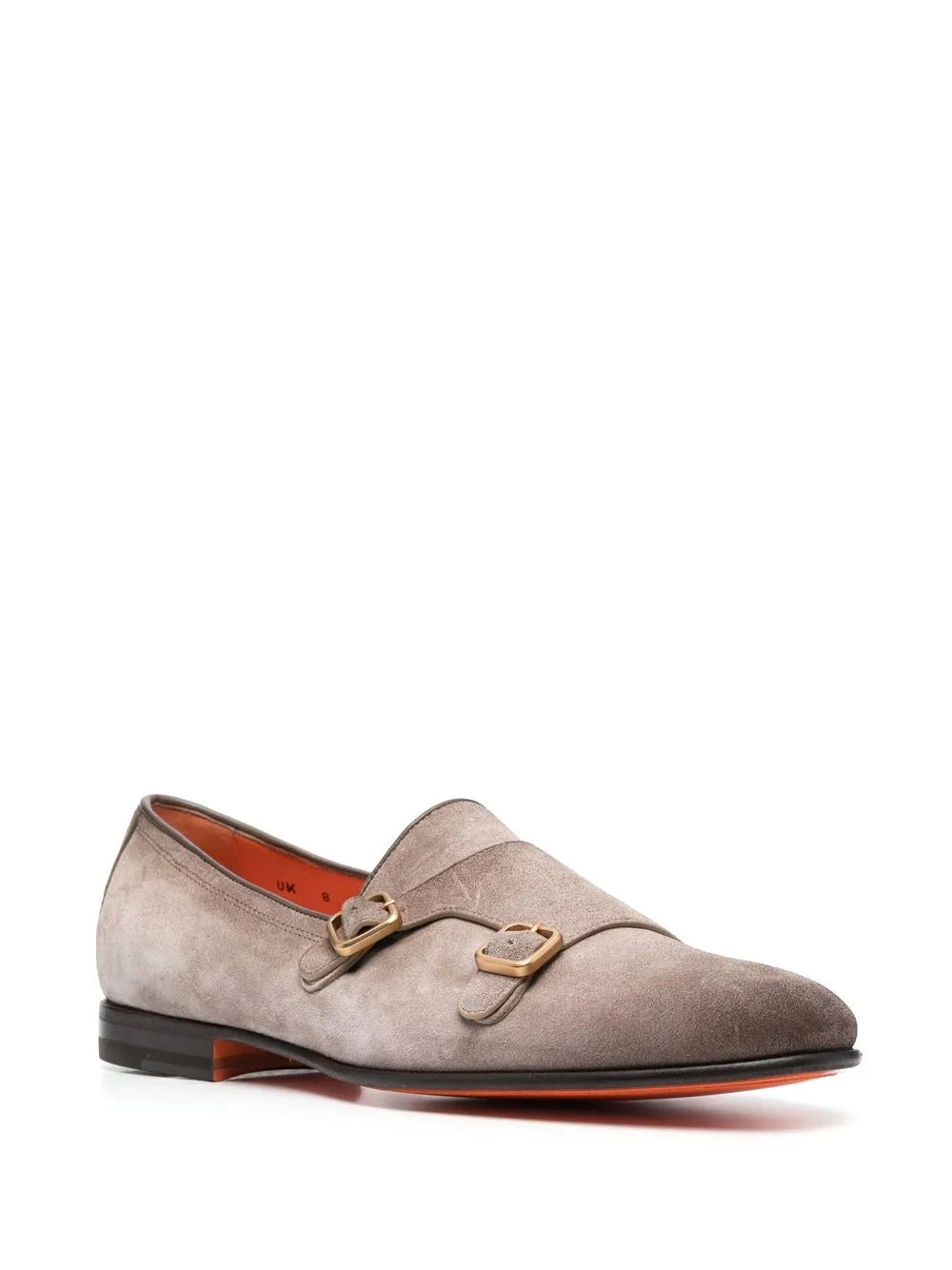 Santoni suede monk shoes