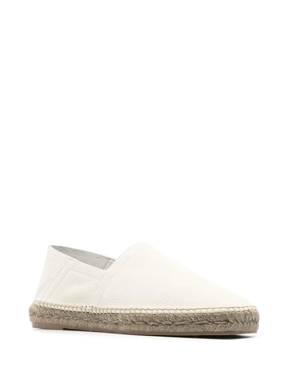 TOM FORD grained leather espadrilles