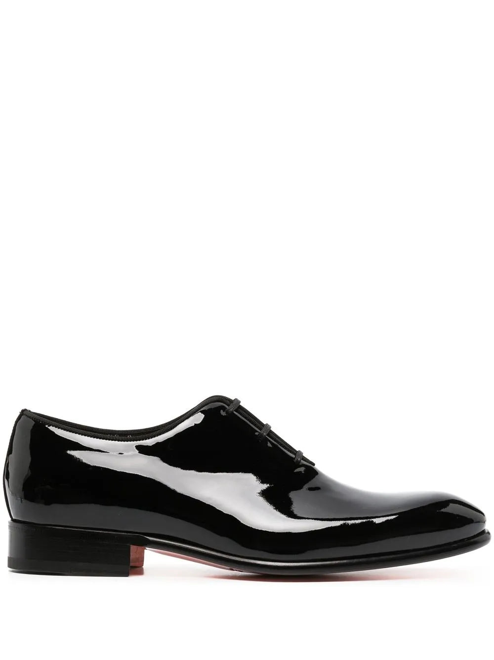 Santoni patent leather oxford shoes