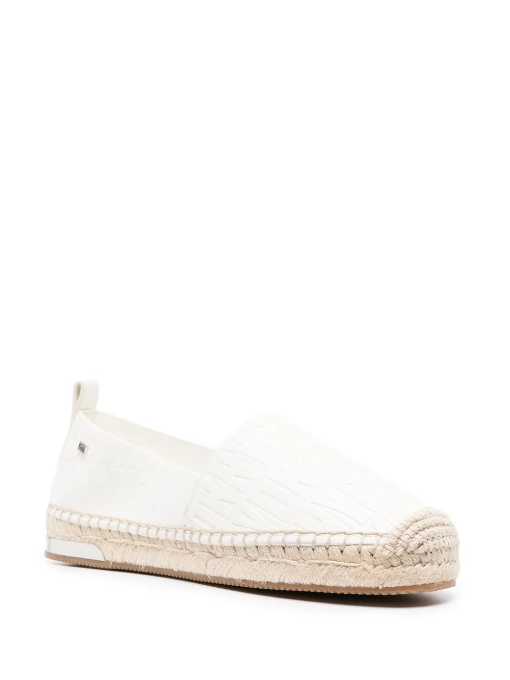 DKNY logo-plaque slip-on espadrilles