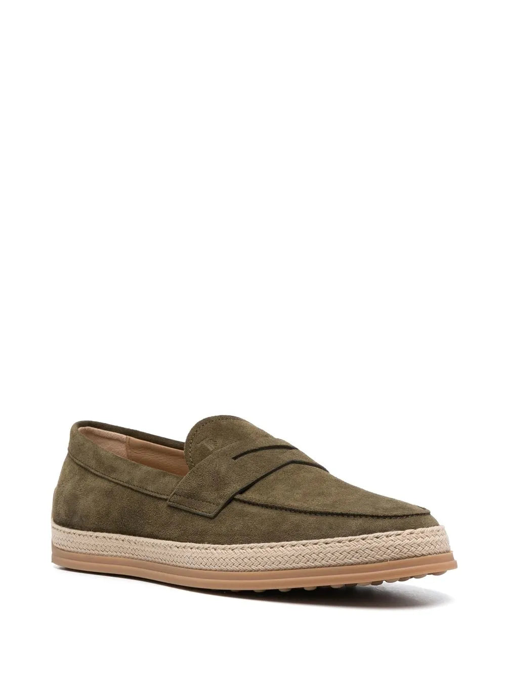 Tod's almond-toe suede loafers