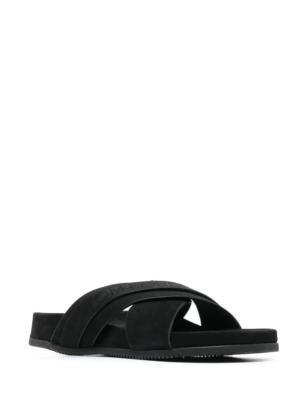 TOM FORD suede logo-stamp slides