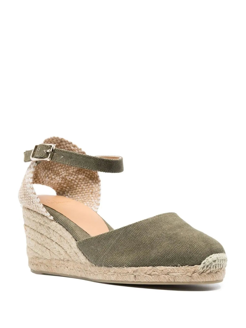 Castañer 70mm raffia wedge espadrilles