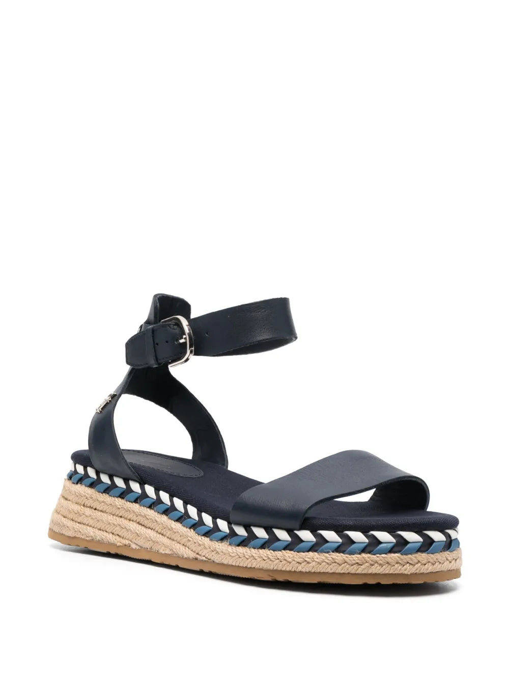Tommy Hilfiger strap-detail leather espadrilles