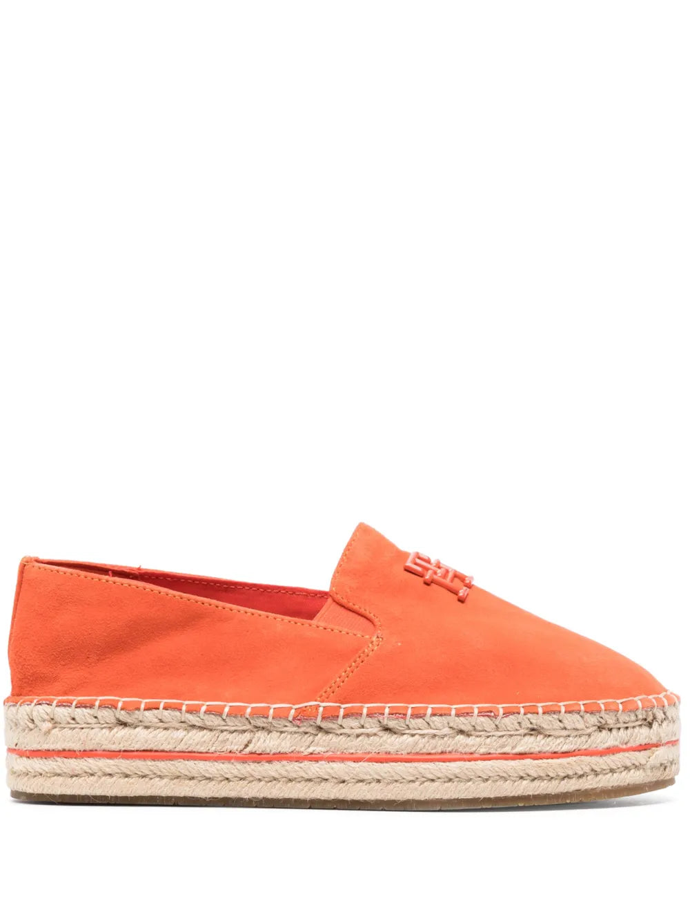 Tommy Hilfiger tonal logo-plaque suede espadrilles