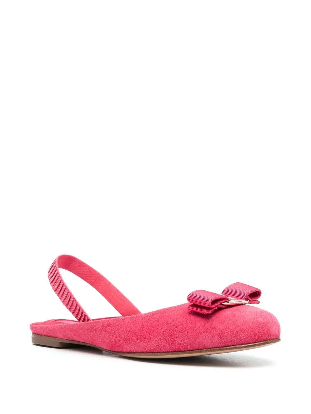 Ferragamo Suede ballerina shoes