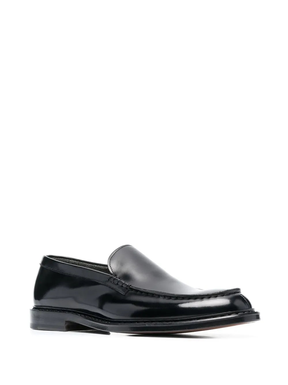 Doucal's almod-toe leather loafers