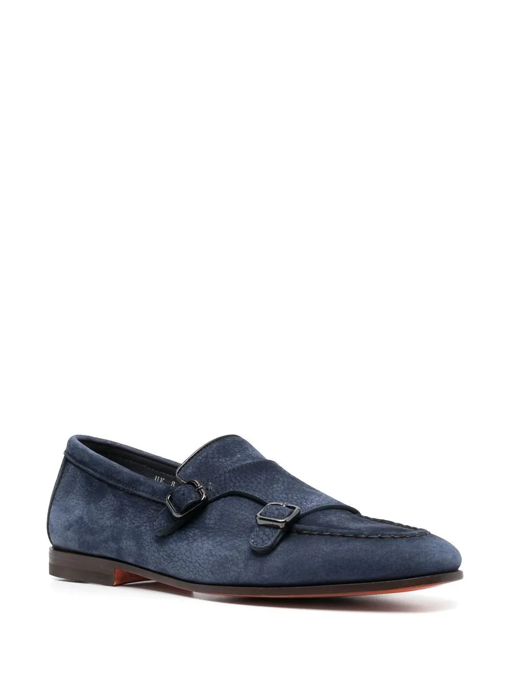 Santoni suede-leather monk shoes