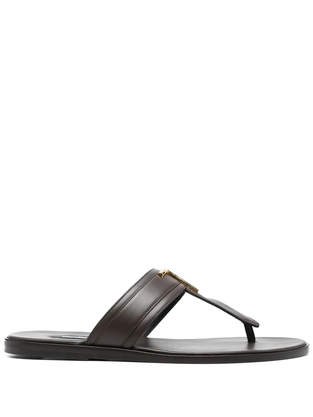 TOM FORD logo-plaque flat slides
