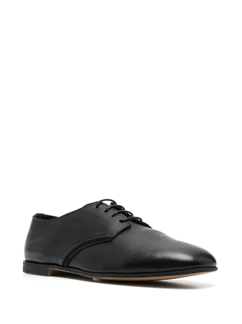 Premiata grained-texture leather derby shoes